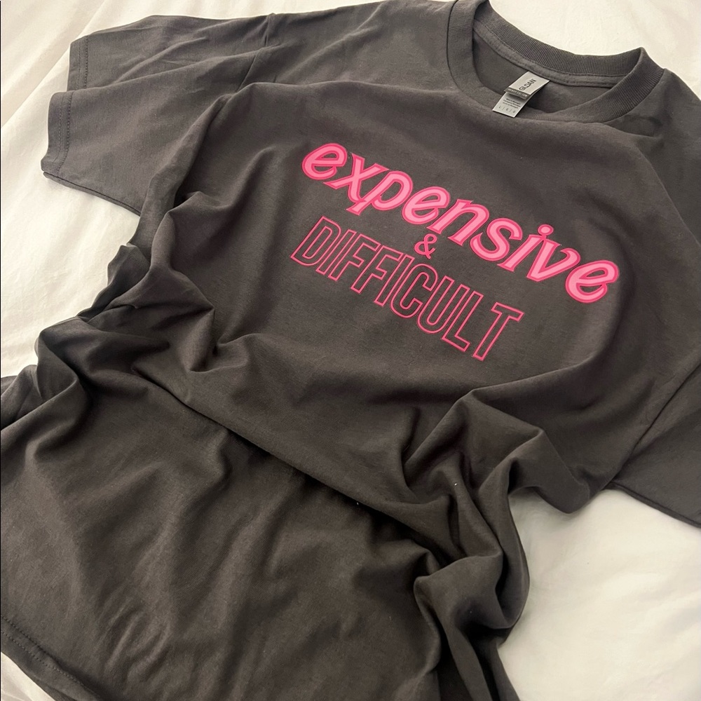 Barbie Print Charcoal Shirt- NEVER WORN